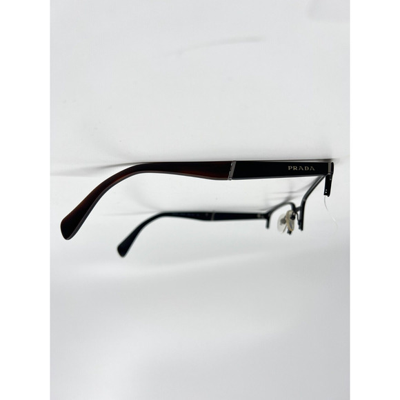 PRADA VPR50P 1BO-1O1 53-19-145 Matte Black Woodgrain Eyeglasses Frames H8570 - Picture 3 of 10